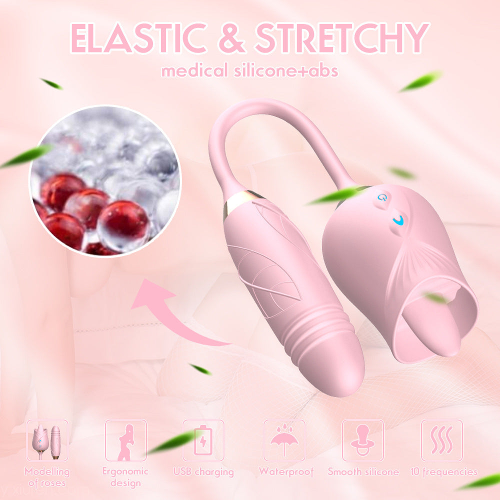 Clit Vibrator Nipple Sucker Vibrating Tongue – product view 3