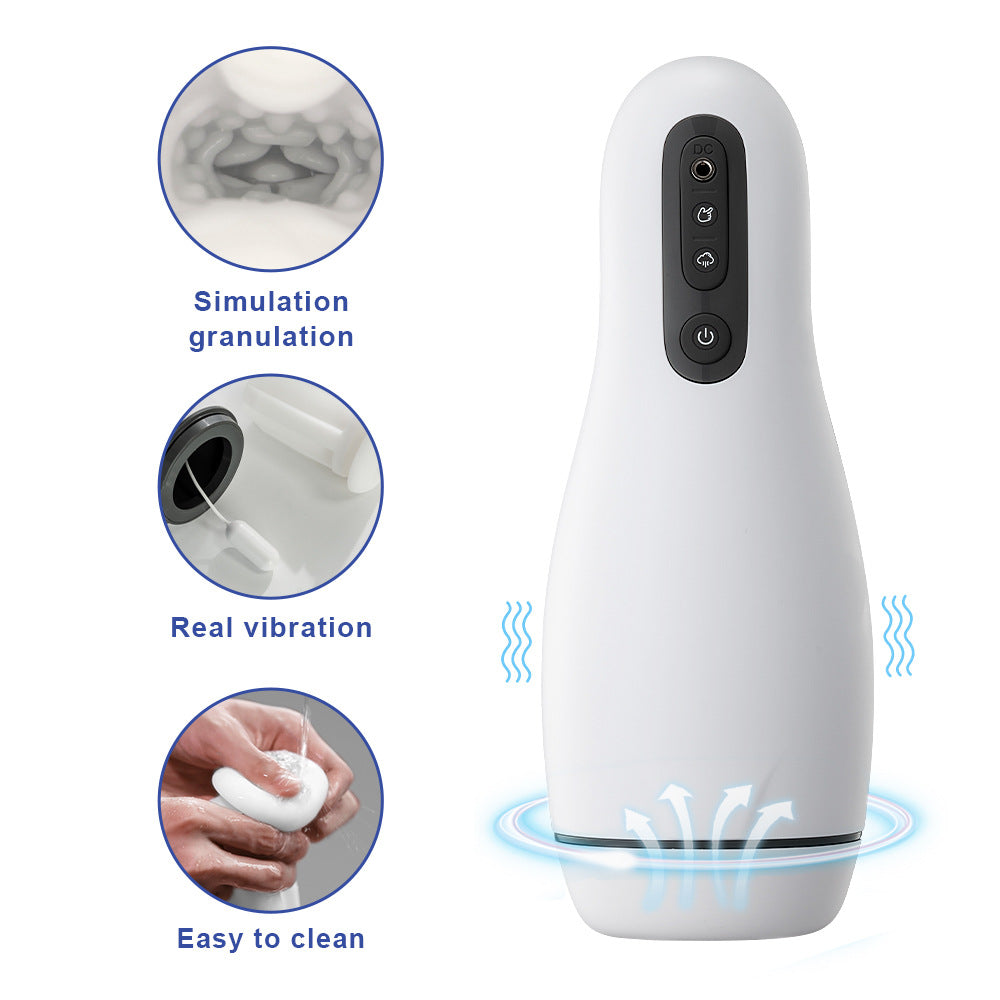 Penguin 10 Vibration 3 Sucking Automatic Masturbation Cup Telescopic Heating Glan Stimulator Sex Toy for Men — product image 7