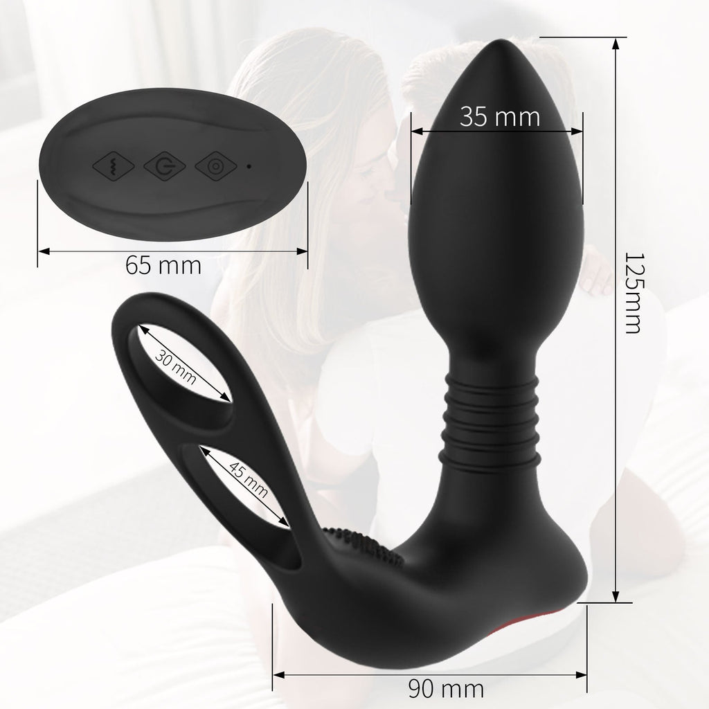 Prostate Massage 10 Frequency Vibrator Anal Plug – product view 4