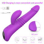 Telescoping Dildo for Women Thrusting Vibrator Allovers Dildos – product view 3