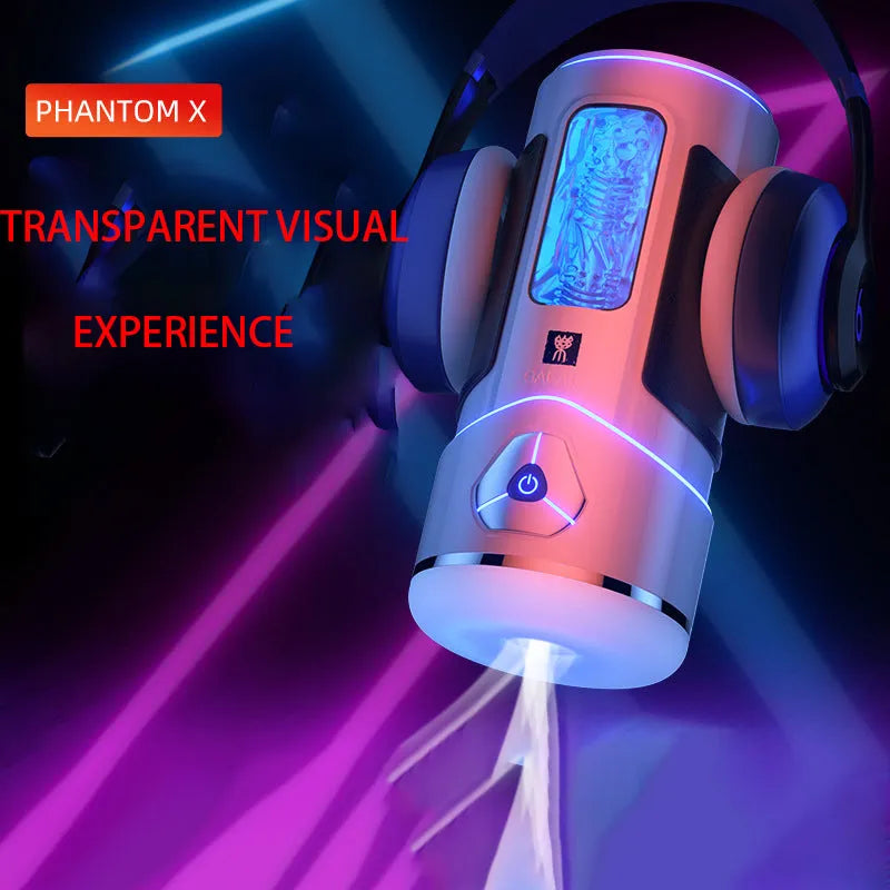 Phantom X 12 Vibration Voice Male Stroker Cup APP Control Sucking Real Vagina Heating Male Stroker – product view 5