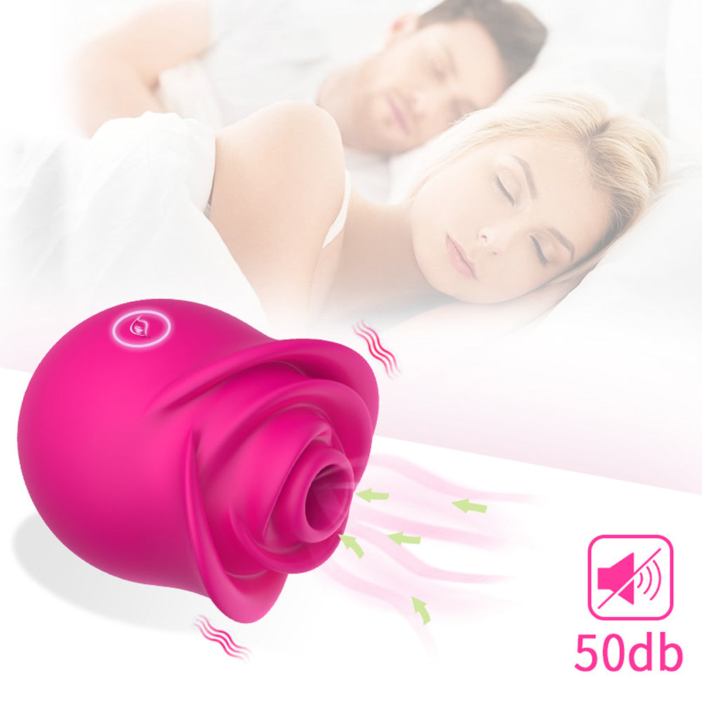 Sucking Rose Vibrator Female Massage Rose Petal Masturbator – product view 5