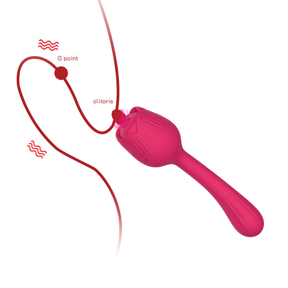 Rose Vibrator Female Masturbator Sucking Nipple Vibrator – product view 7