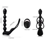 Back Court Sierra Beads 10 Frequency Anal Plug – product view 6