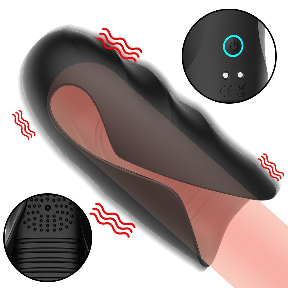 PleasureFusion 10 Vibration Mode Male Stroker Penis Trainer for Penis Stimulation Oral texture Design Penis Trainer Massager — product image 2
