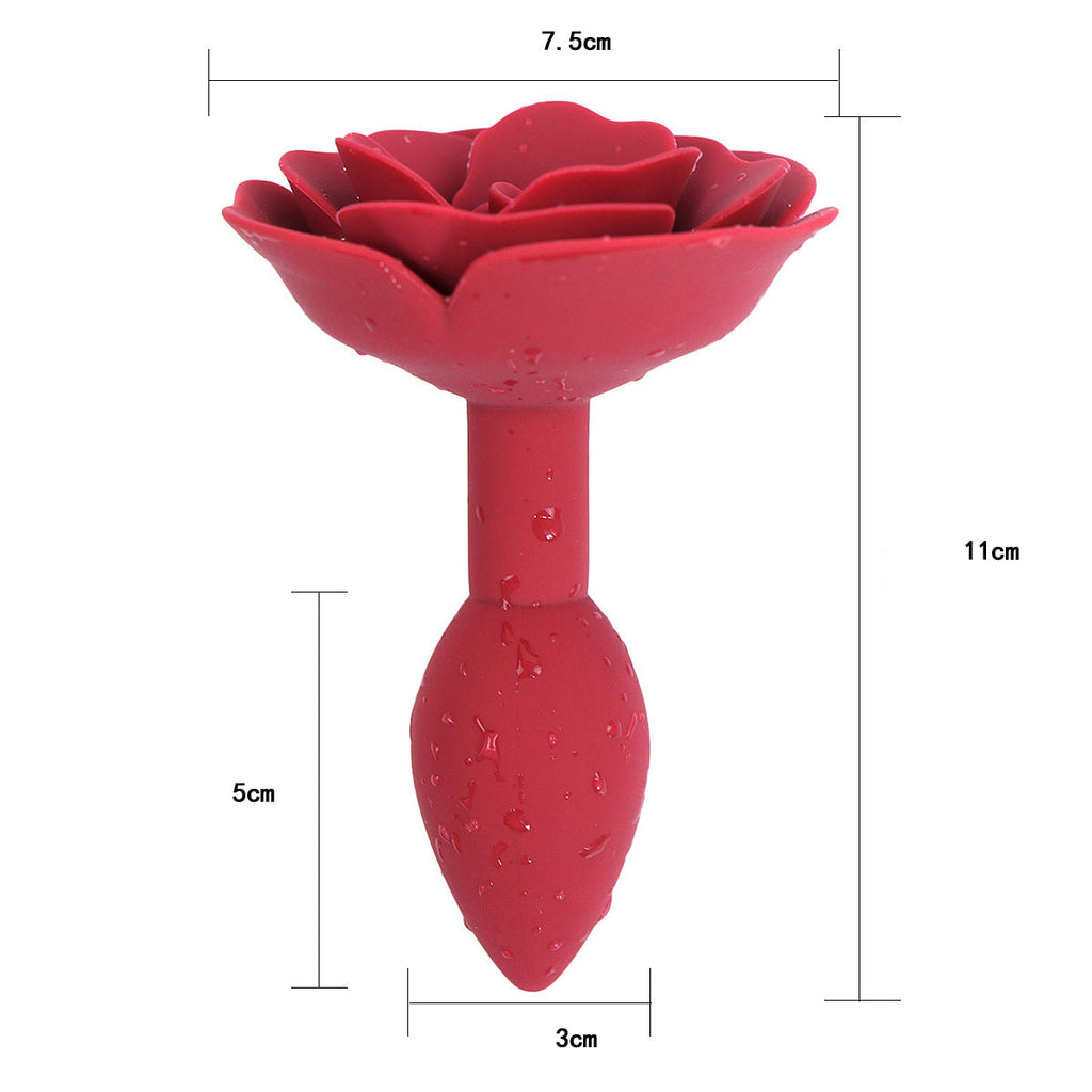 Rose Red Butt Plug Training Butt Plug Backyard Sex Toys – product view 6