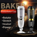UNIMAT Beck II Automatic Telescopic Stroker Cup with 37.6°heating Female Voice Realistic Textured Ultra-Soft with Suction Base – product view 2