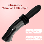 4-Frequency Vibration + Telescopic Female Masturbation Vibrator Dildo – product view 4