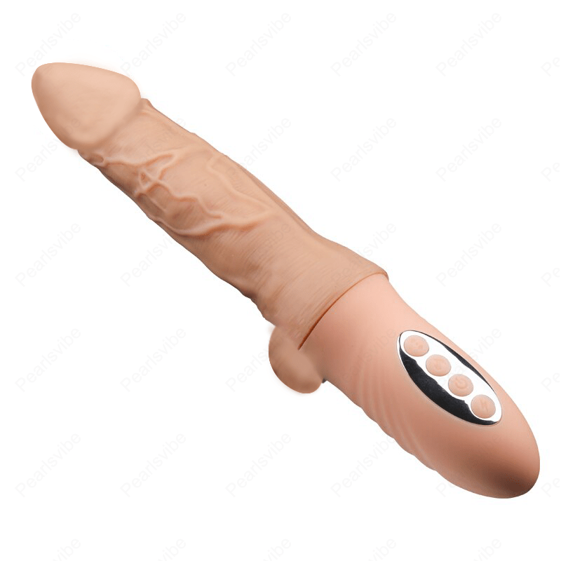 Women Telescopic Cannon King Automatic Vibration Heating Simulation Dildo