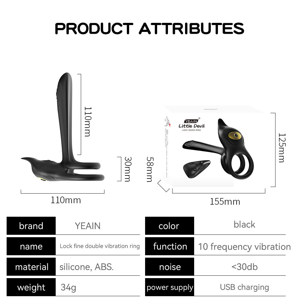Vibrating Ring - Dual Motor Dual Vibration Cock Vibrator – product view 6