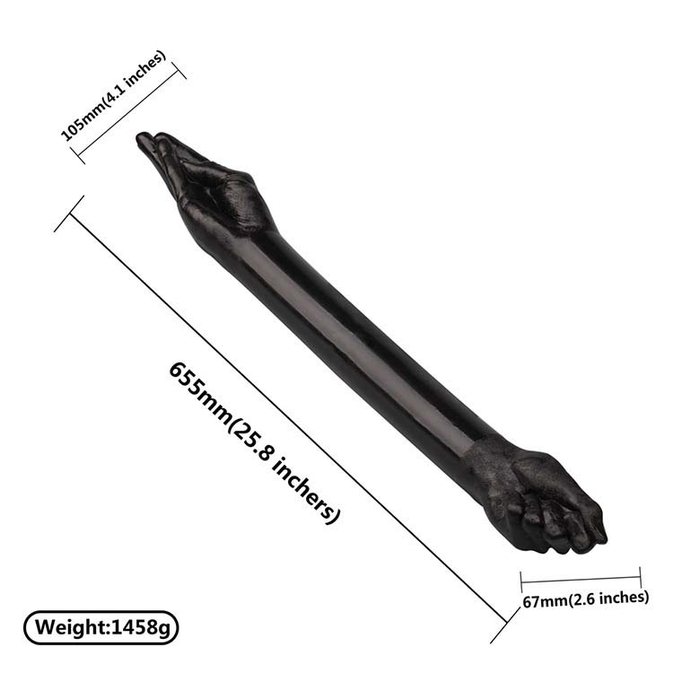 Fisting Hand Dildo | Double Side Black Dildos for Men – product view 4