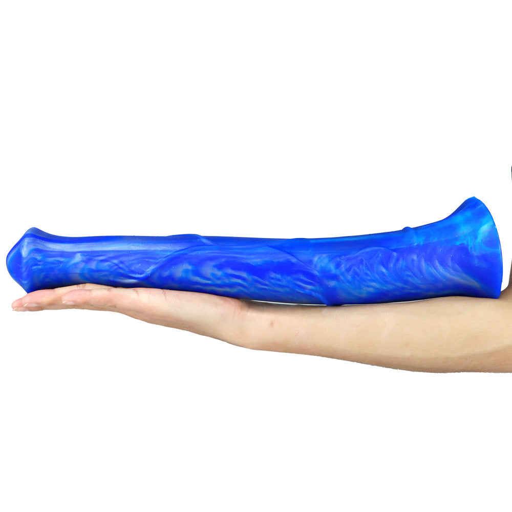 Thick Mixed Color Artificial Horse Dick Silicone Dildo – product view 8