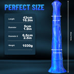Thick Mixed Color Artificial Horse Dick Silicone Dildo – product view 6