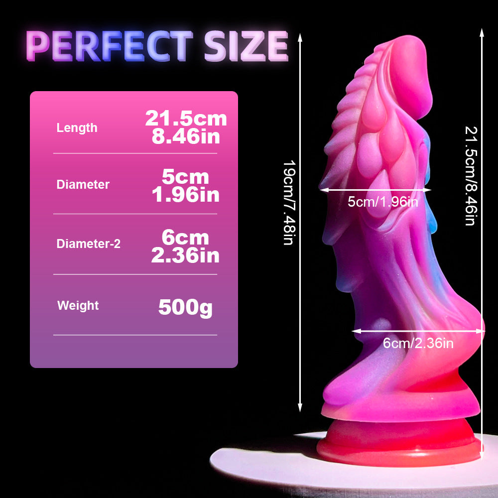 Colorful Fluorescent Luminous Realistic Dildos, Stimulates G-Spot, Dildo Plug Women and Men – product view 5