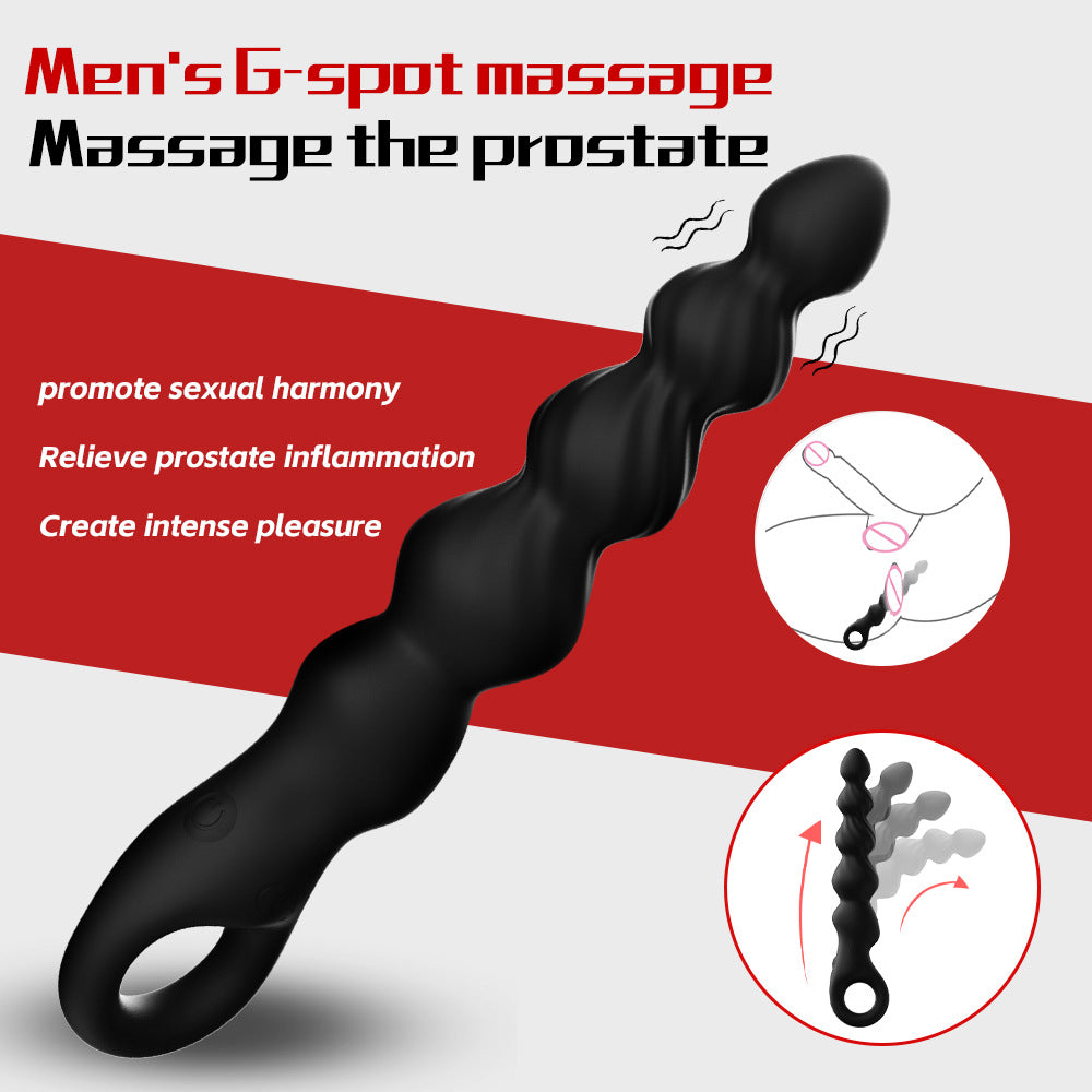 12 Vibrating Prostate Massage Ball Bead Anal Plug Back Court Masturbator – product view 3