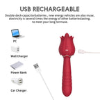 The Rose Vibrator for Women Tongue Licking Retractable Vibrating Egg – product view 6