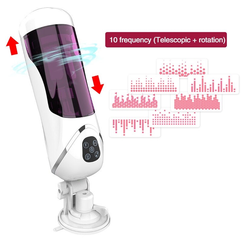 EASY.LOVE L 10 Thrusting Rotation Automatic Hands Free Male Stroker Intelligent Voice Interaction Device with Suction Base — product image 3