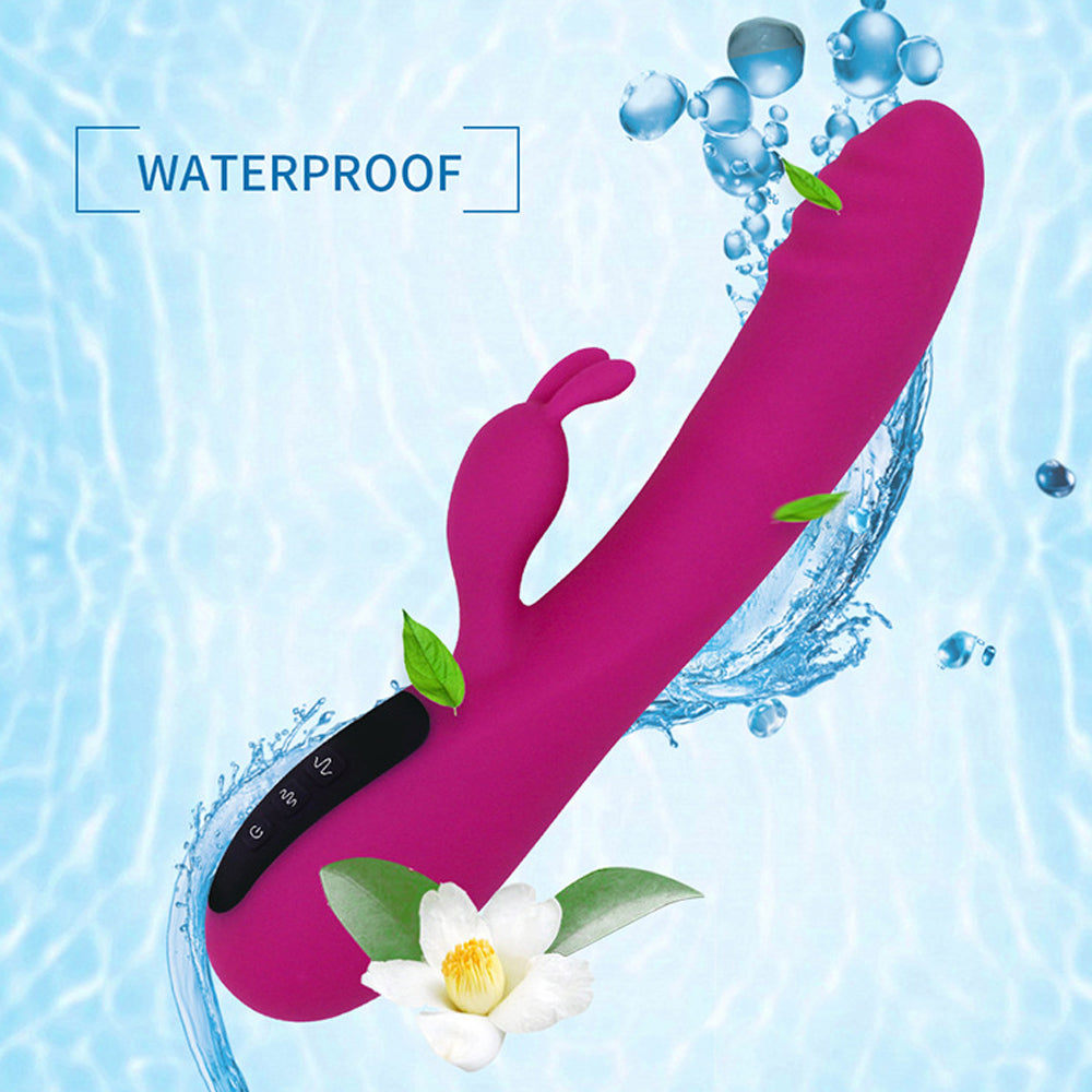 16-Mode Rabbit Vibrator| Waterproof Silicone Vibrating Dildos – product view 3
