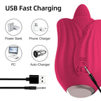 Vibrating Tongue Female Rose Vibrator Multifunctional Rose Toy – product view 5