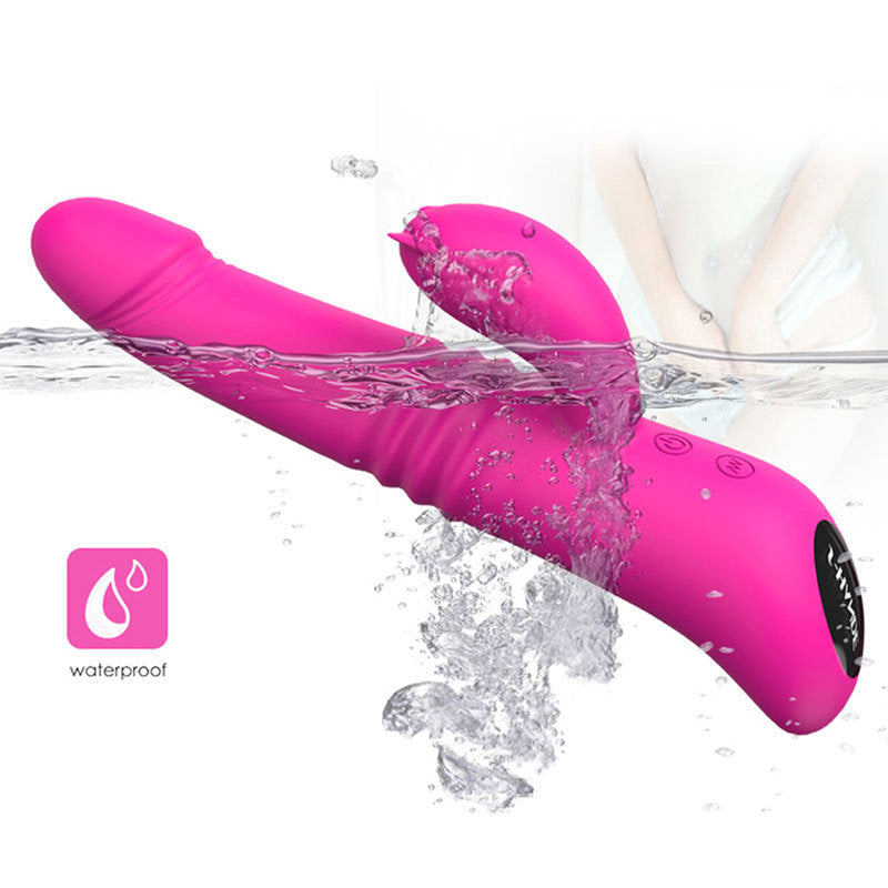 Telescoping Dildo for Women Thrusting Vibrator Allovers Dildos – product view 6