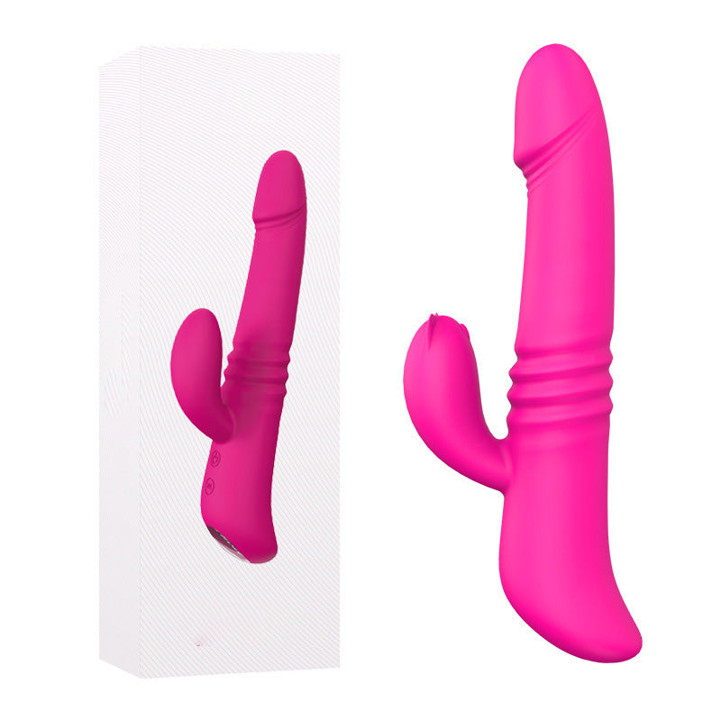 Telescoping Dildo for Women Thrusting Vibrator Allovers Dildos – product view 9