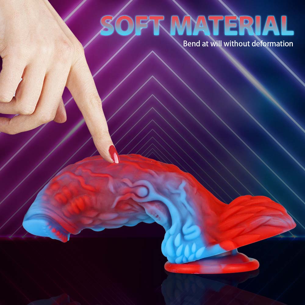 Dark Blue Phoenix Silicone Special-Shaped Thick And Long Artificial Dildo – product view 2