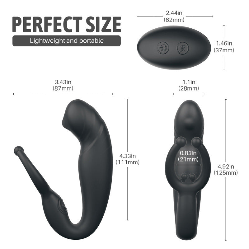 9 Frequency Remote Control Massage Anal Plug – product view 8