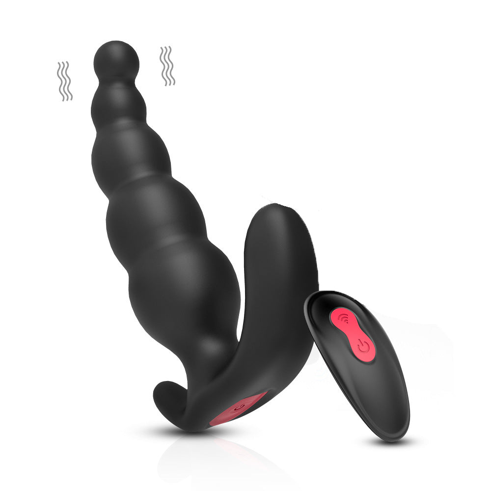 Silicone Thrusting Butt Plug Remote Vibrating Prostate Dildo – product view 12