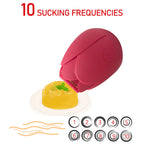 Rose Vibrator 10 Gears Sucking Waterproof Magnetic Charging – product view 3