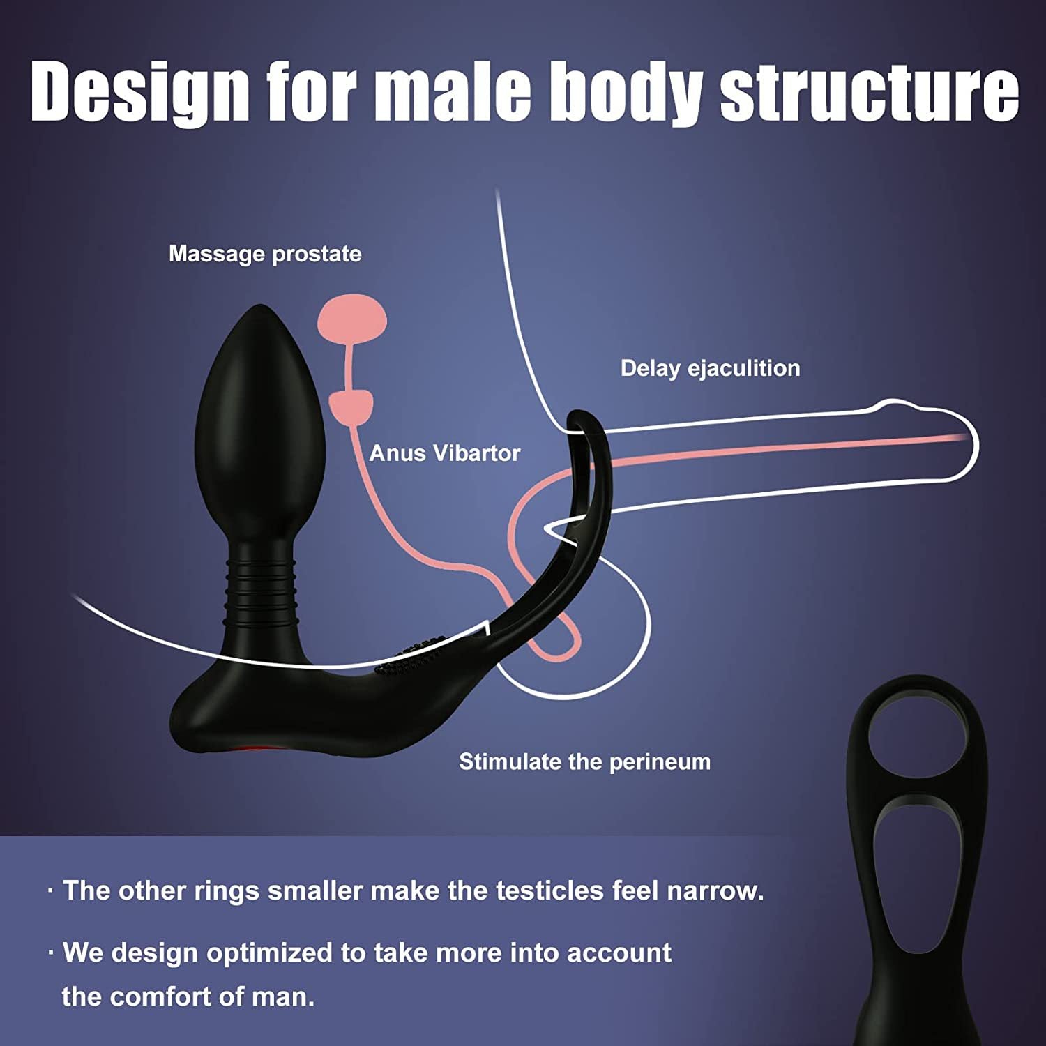 Prostate Massage 10 Frequency Vibrator Anal Plug – product view 8
