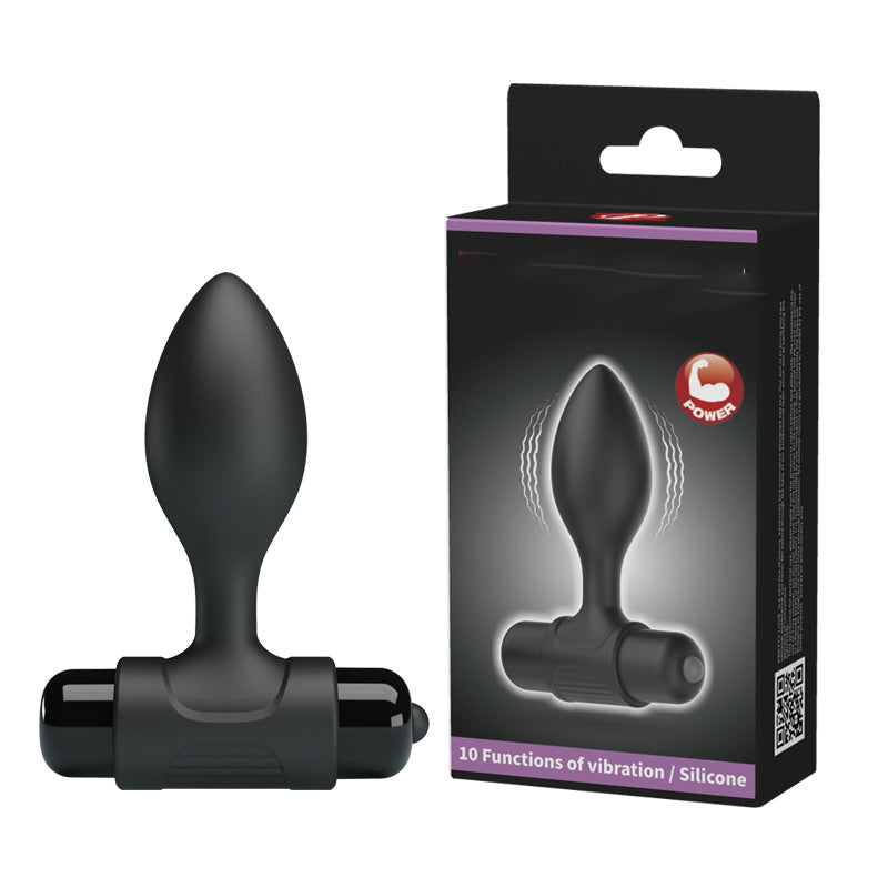 10-Frequency Strong Vibration Silicone Massage Anal Plug – product view 5
