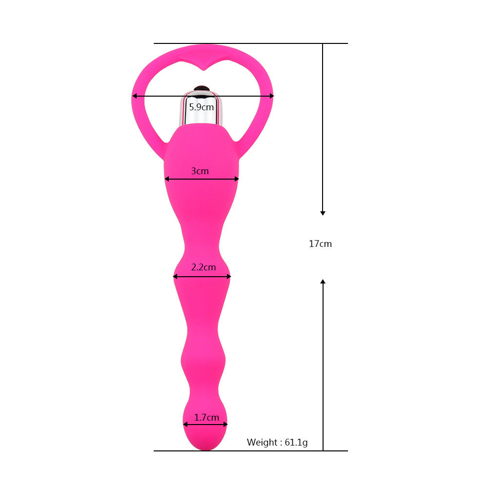 Electric Vibrating Anal Beads | Long Butt Plug | Prostate Dildo – product view 4