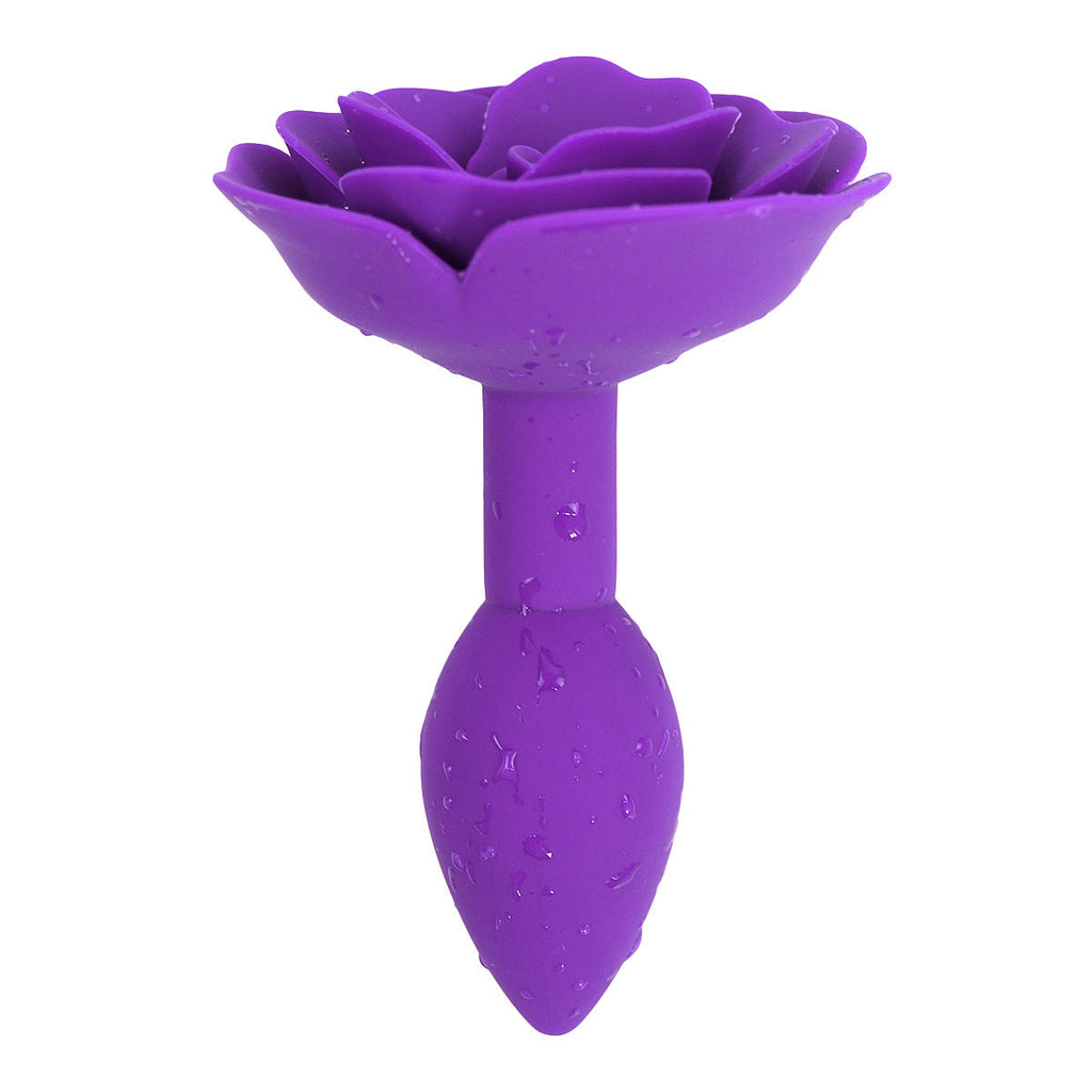 Rose Purple Butt Plug Training Anal Plug Backyard Sex Toys – product view 4