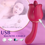 2 In 1 Rose Tongue Licking Female Vibrator – product view 5