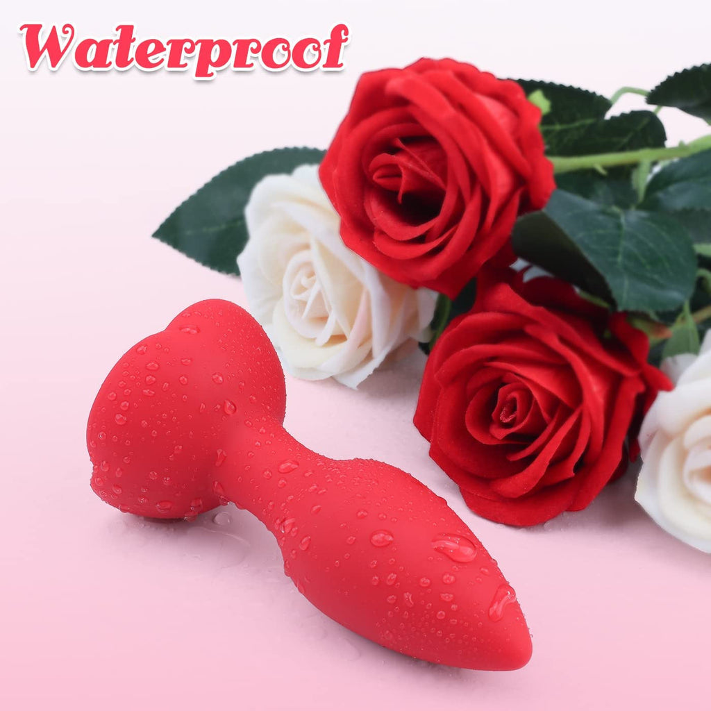 Rose Remote Control 10 Frequency Vibration Silicone Anal Plug – product view 5