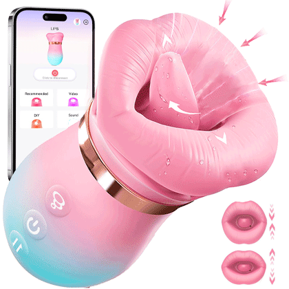 External-Focused Duo: KissMaster App-Controlled Massager + Rose Suction Toy