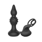 Remote Control Vibrating Anal Beads | Silicone Thrusting Butt Plug – product view 6