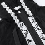 Halloween Party Medieval Lace Cape Gothic Long Hooded Cloak – product view 9