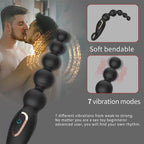 7 Frequency Vibration Anal Plug With Beads In The Back Chamber — product image 4