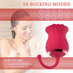 Rose Petal Vibrator Swirl Air Sucking and Teasing Clit Nipple Vibrator – product view 6