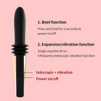 4-Frequency Vibration + Telescopic Female Masturbation Vibrator Dildo – product view 8