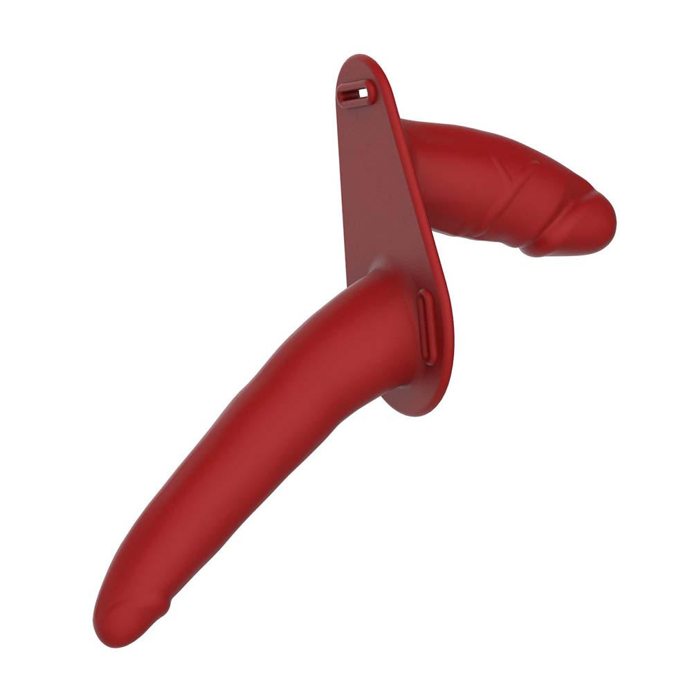 Double Scalp Pants Wear Female Masturbation Device Silicone Dildo – product view 5