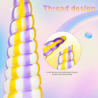 Colorful Threaded Silicone Special-Shaped Artificial Dildo – product view 6
