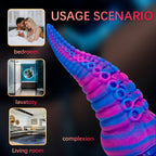 Special Shaped Mixed Color Liquid Silicone Manual Dildo – product view 9