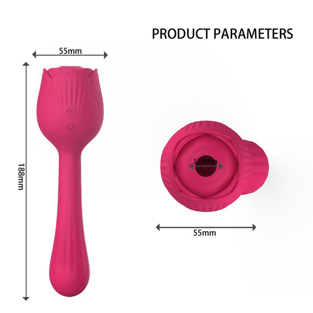 Rose Vibrator Female Masturbator Sucking Nipple Vibrator – product view 8
