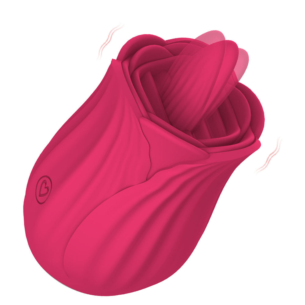 Vibrating Tongue Female Rose Vibrator Multifunctional Rose Toy – product view 6