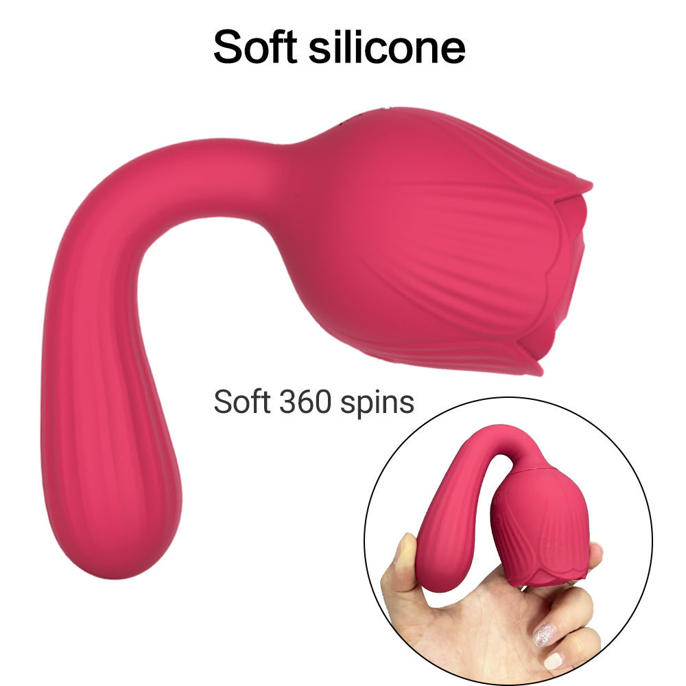 Rose Vibrator Female Masturbator Sucking Nipple Vibrator – product view 5