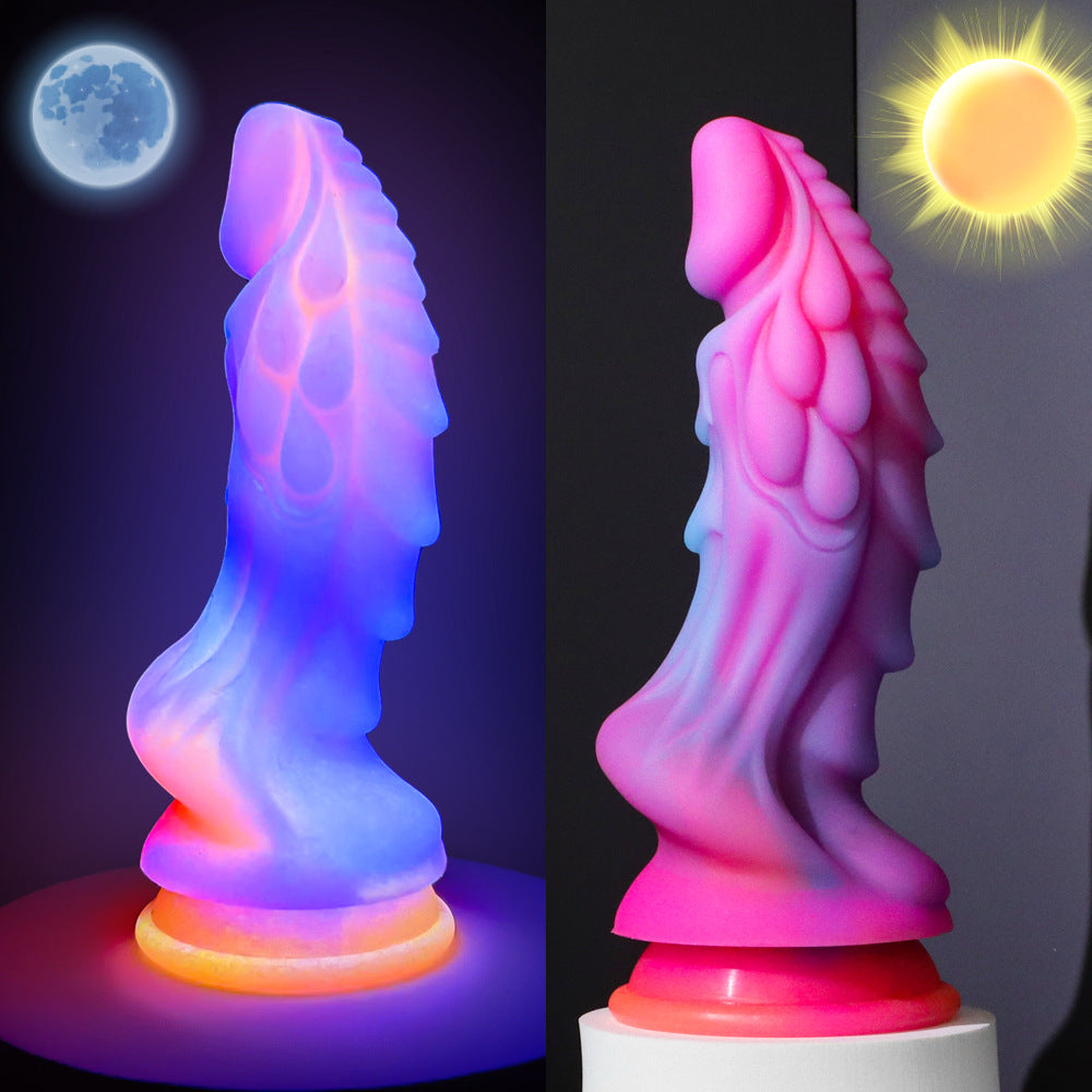 Colorful Fluorescent Luminous Realistic Dildos, Stimulates G-Spot, Dildo Plug Women and Men – product view 6