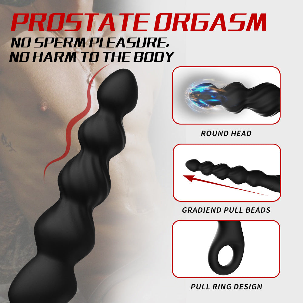 12 Vibrating Prostate Massage Ball Bead Anal Plug Back Court Masturbator – product view 6