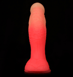 Liquid Silicone Allovers Dildo Simulation Flamingo Suction Dildo – product view 3